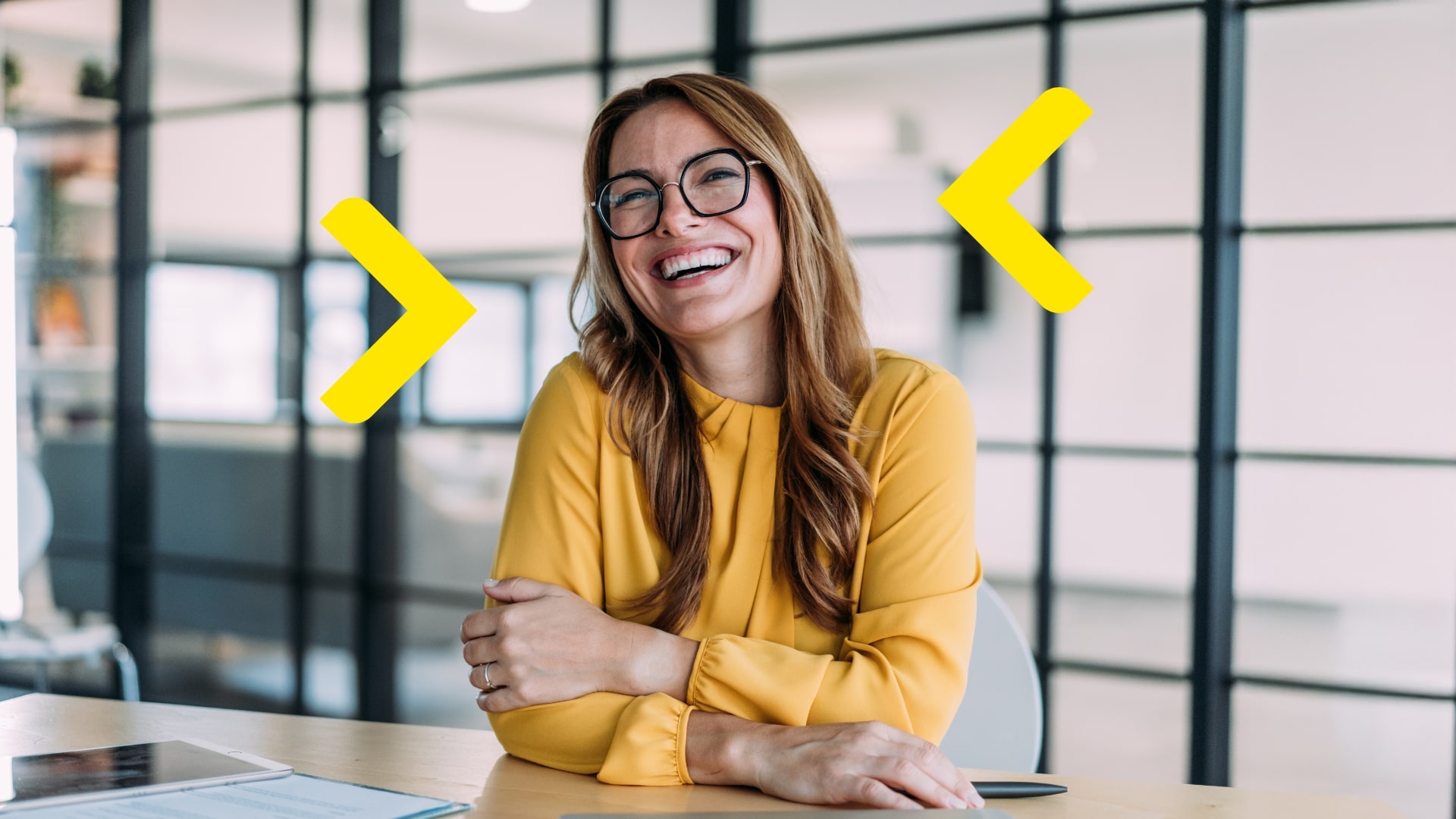 Usměvavá podnikatelka