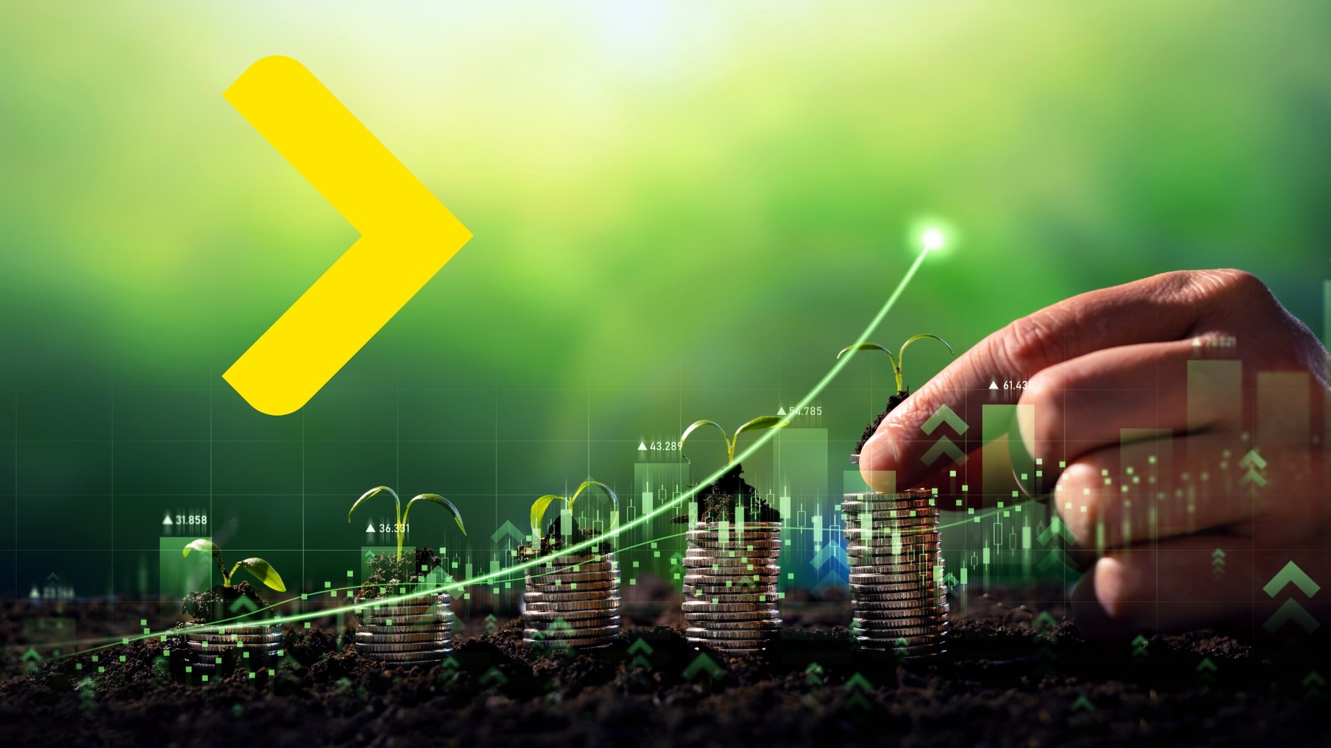 Udržitelná depozita ilustrační grafika